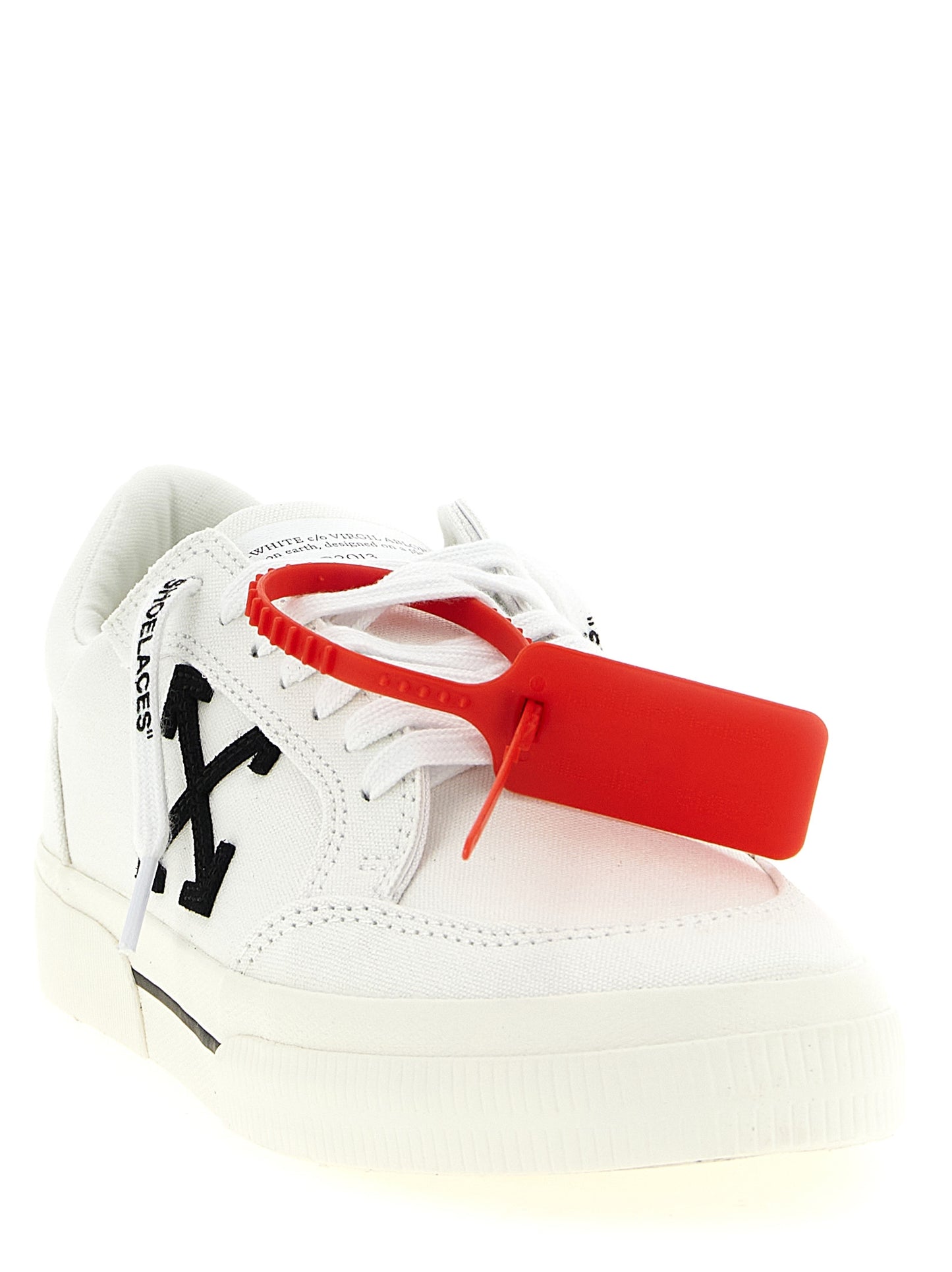 Off-White Bicolor Cotton Low Top Sneakers