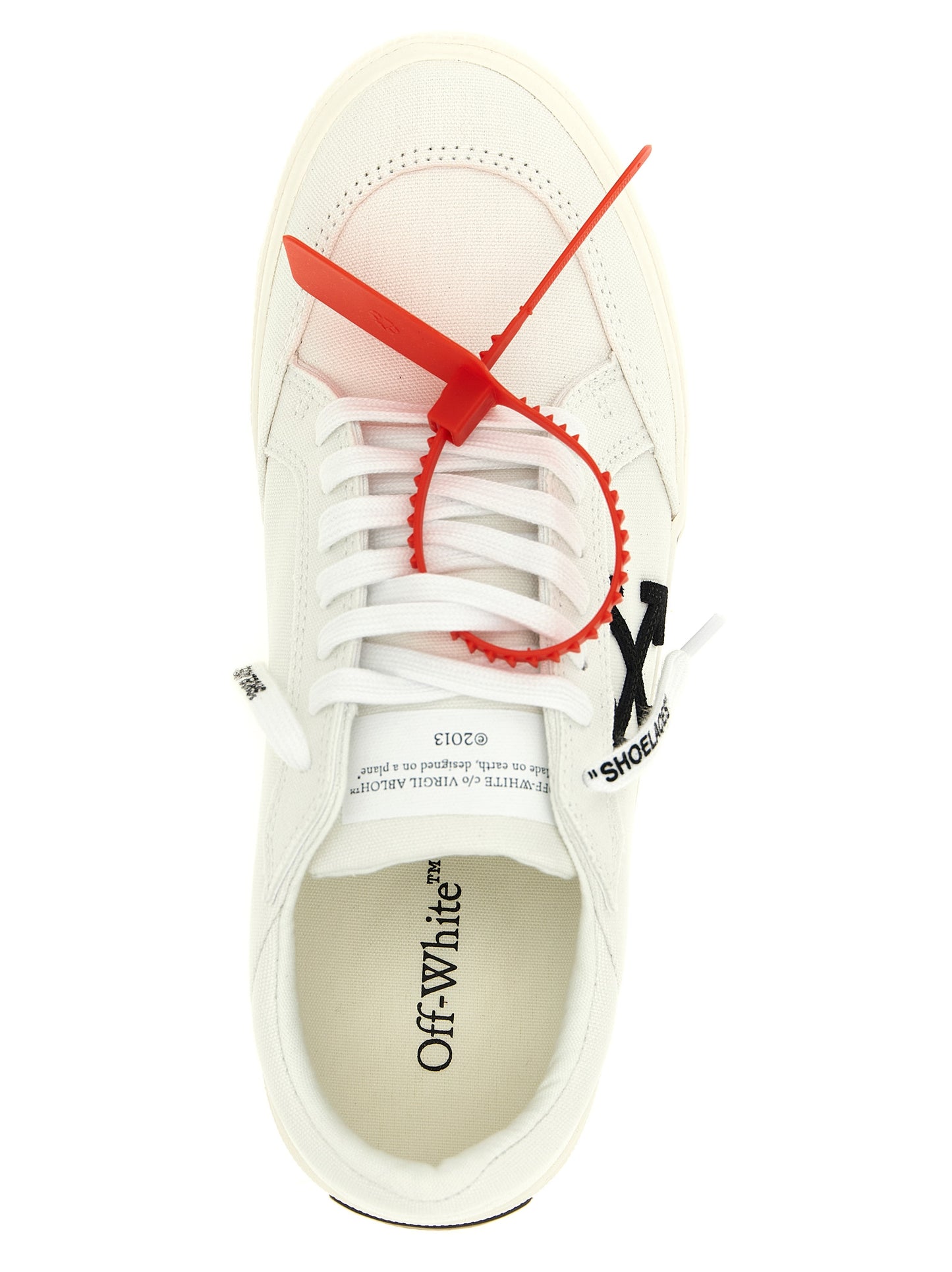 Off-White Bicolor Cotton Low Top Sneakers