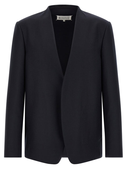 Maison Margiela Blue Virgin Wool Blazer