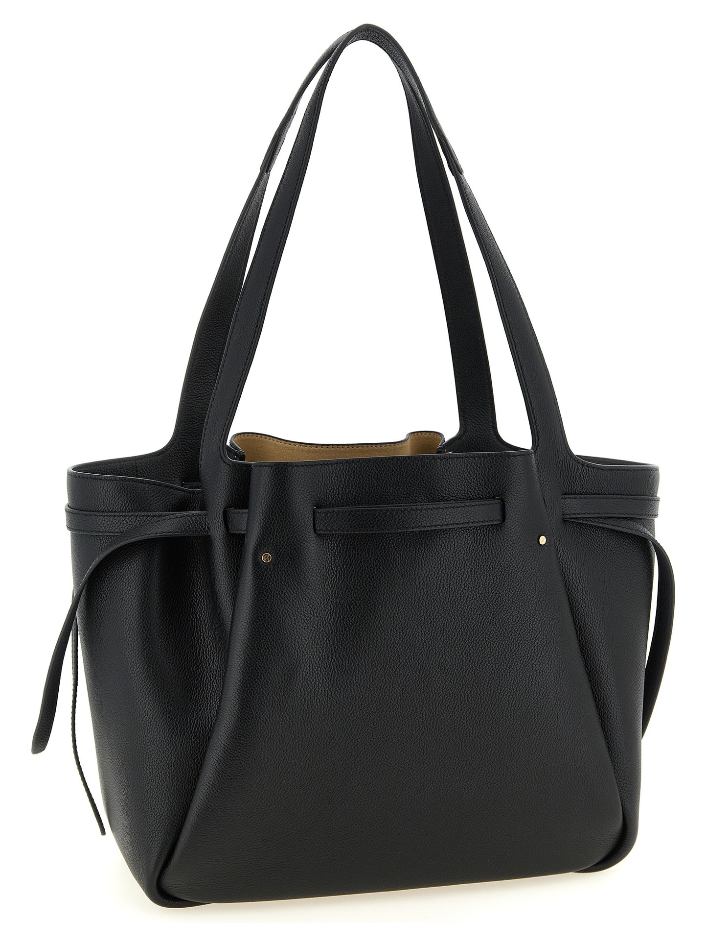 Tory Burch Black Cowhide Tote Bag