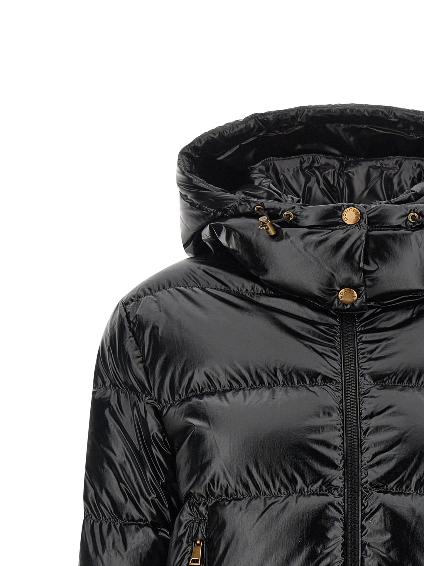 Moncler Black Polyamide Full-Length Jacket