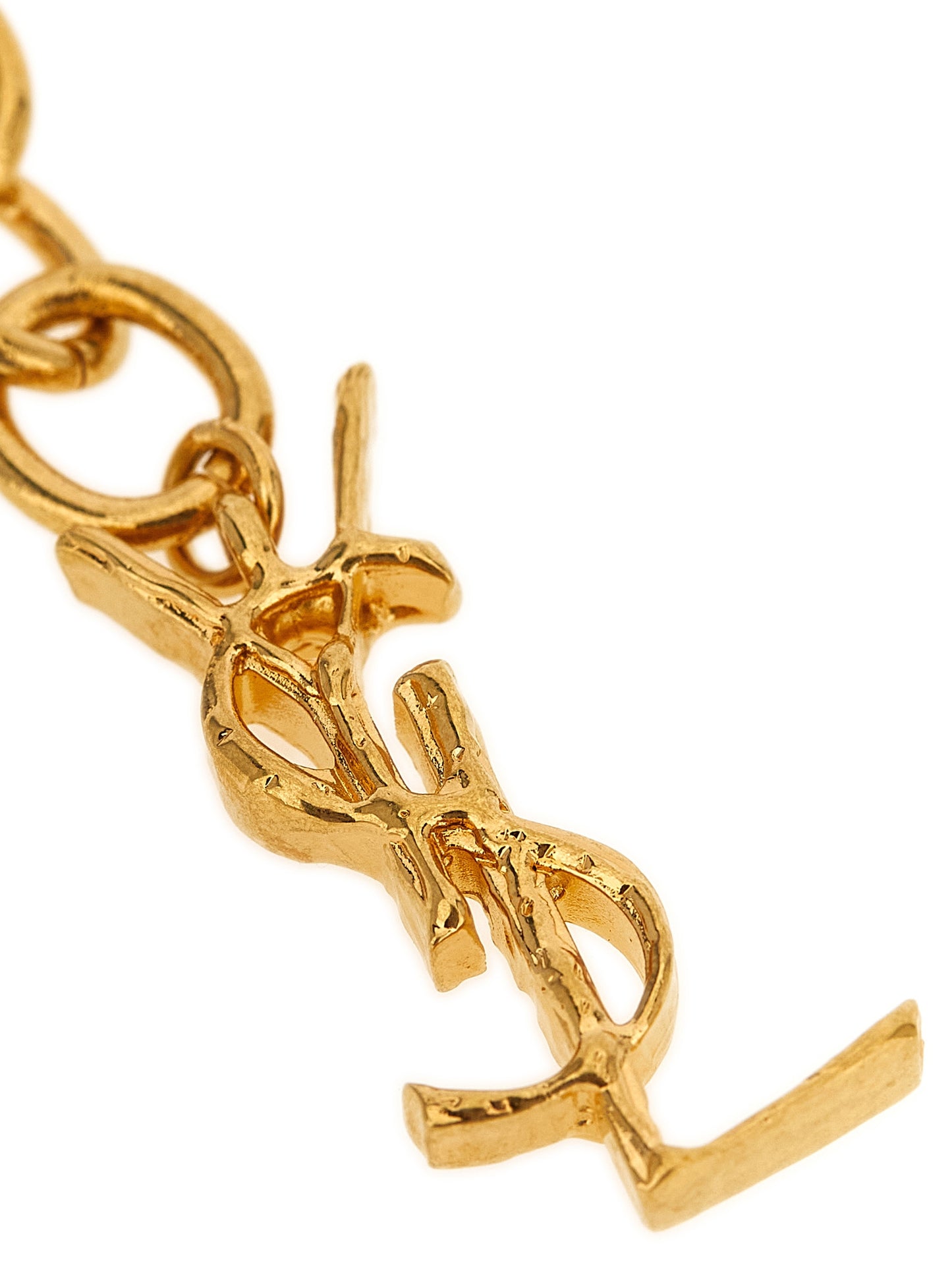 Saint Laurent Gold Brass Bracelet
