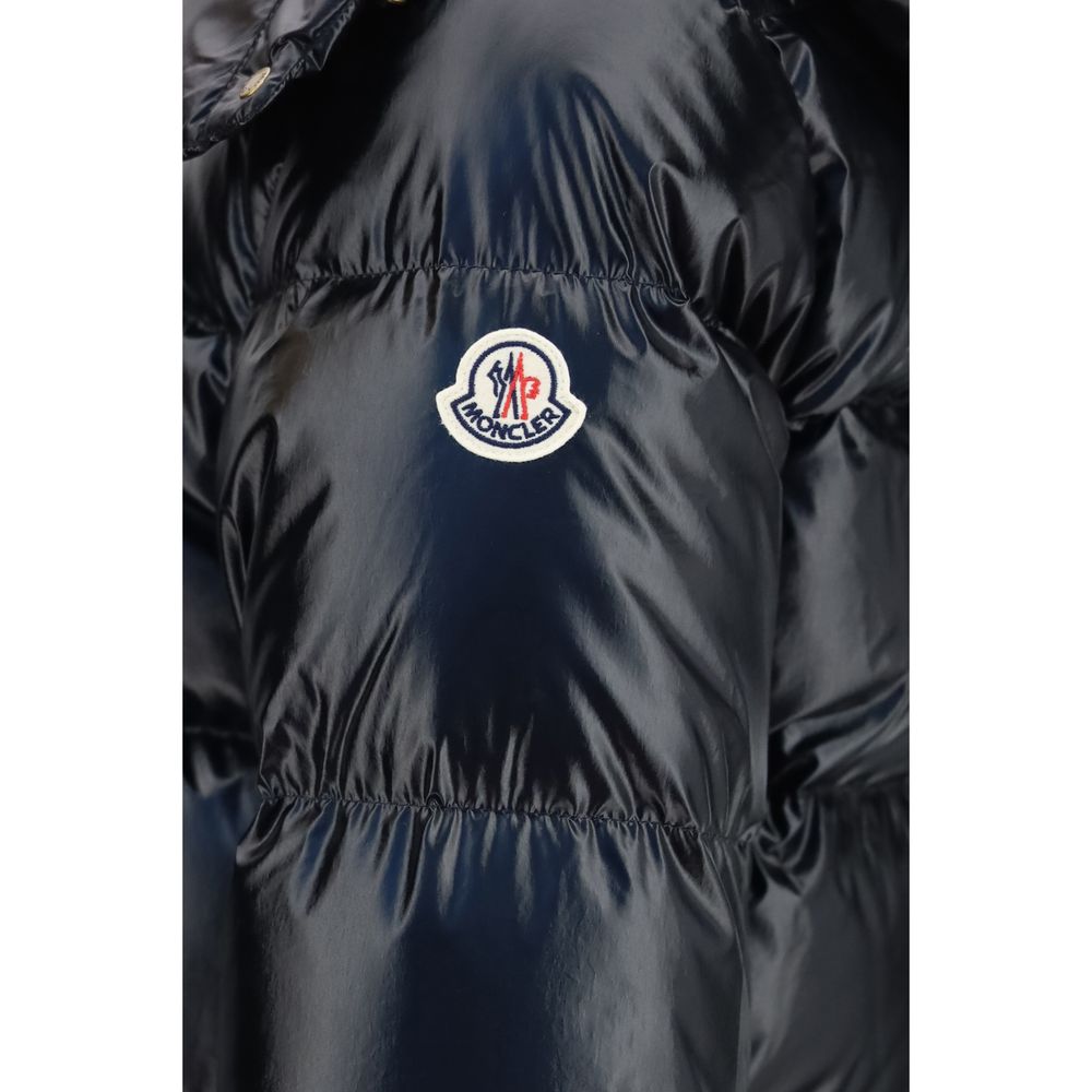 Moncler Black Goose Down Full-Length Jacket