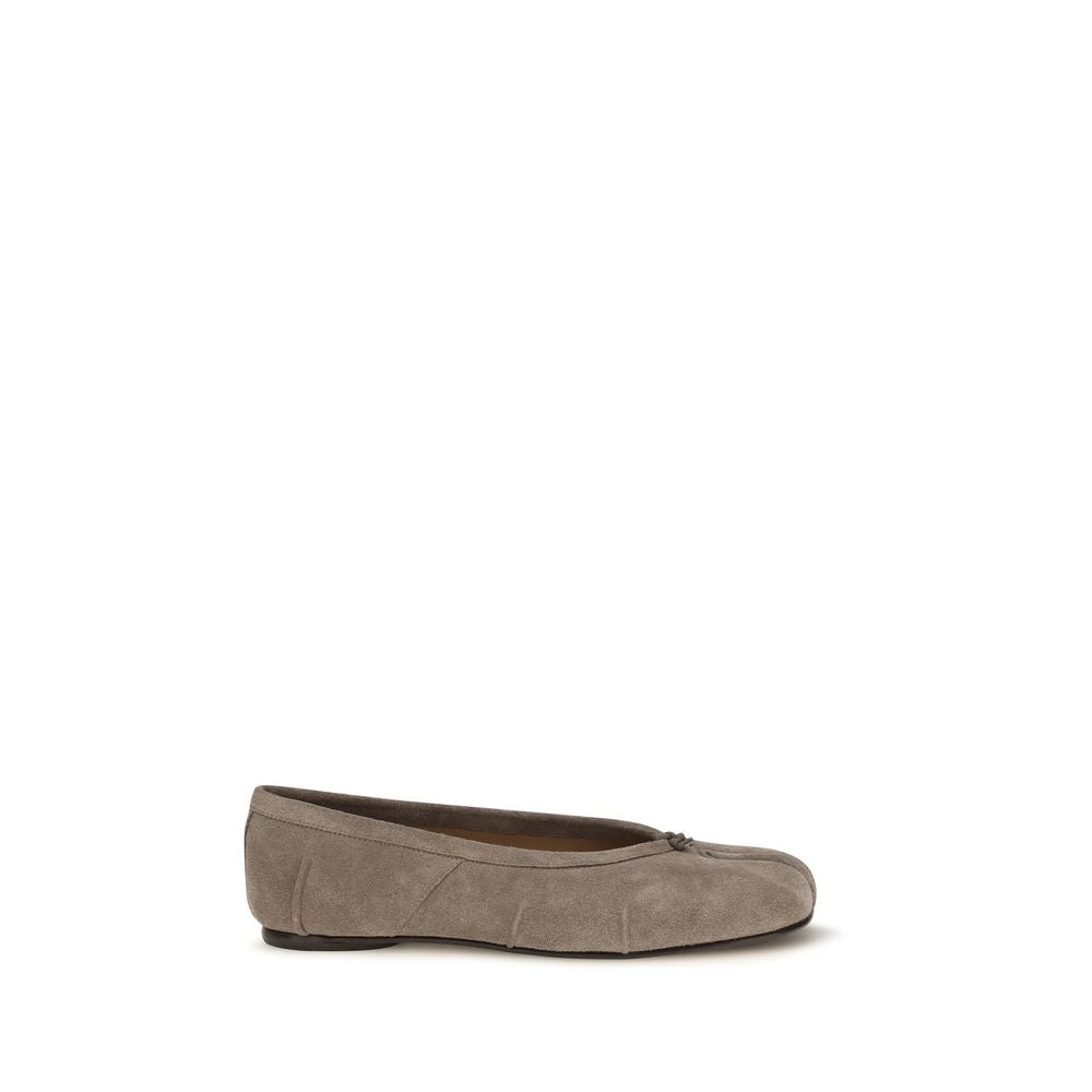 Maison Margiela Gray Calf Leather Bos Taurus Ballet Flats