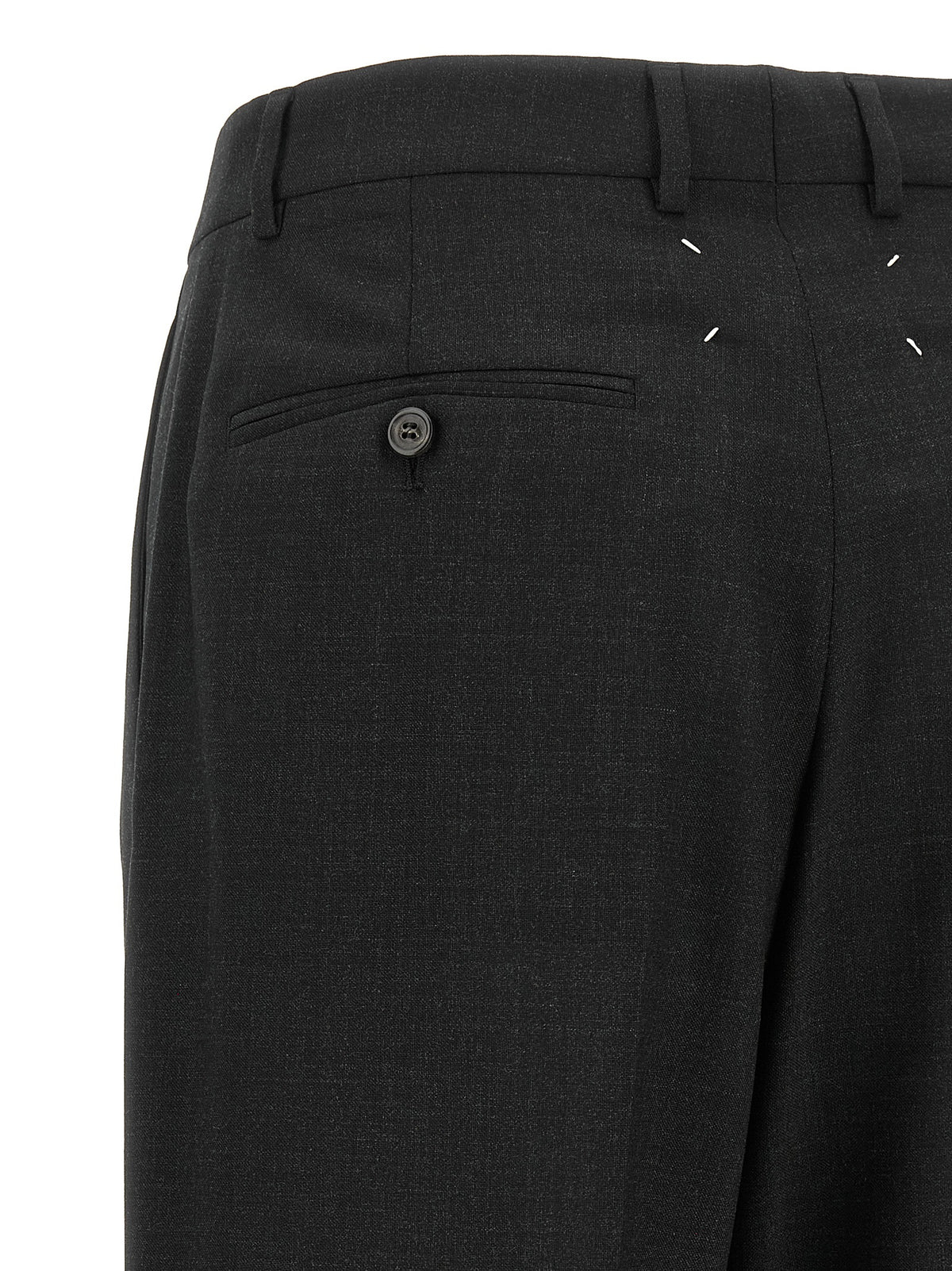 Maison Margiela Gray Wool Dress Pants