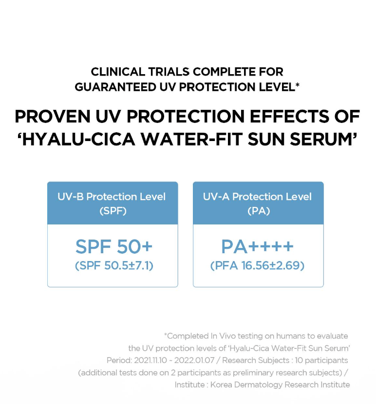 (SKIN1004) Madagascar Centella Hyalu-Cica Water-Fit Sun Serum - SPF 50+ PA++++ Hydrating, Dewy Finish & Soothing Sun Protection (50Ml)