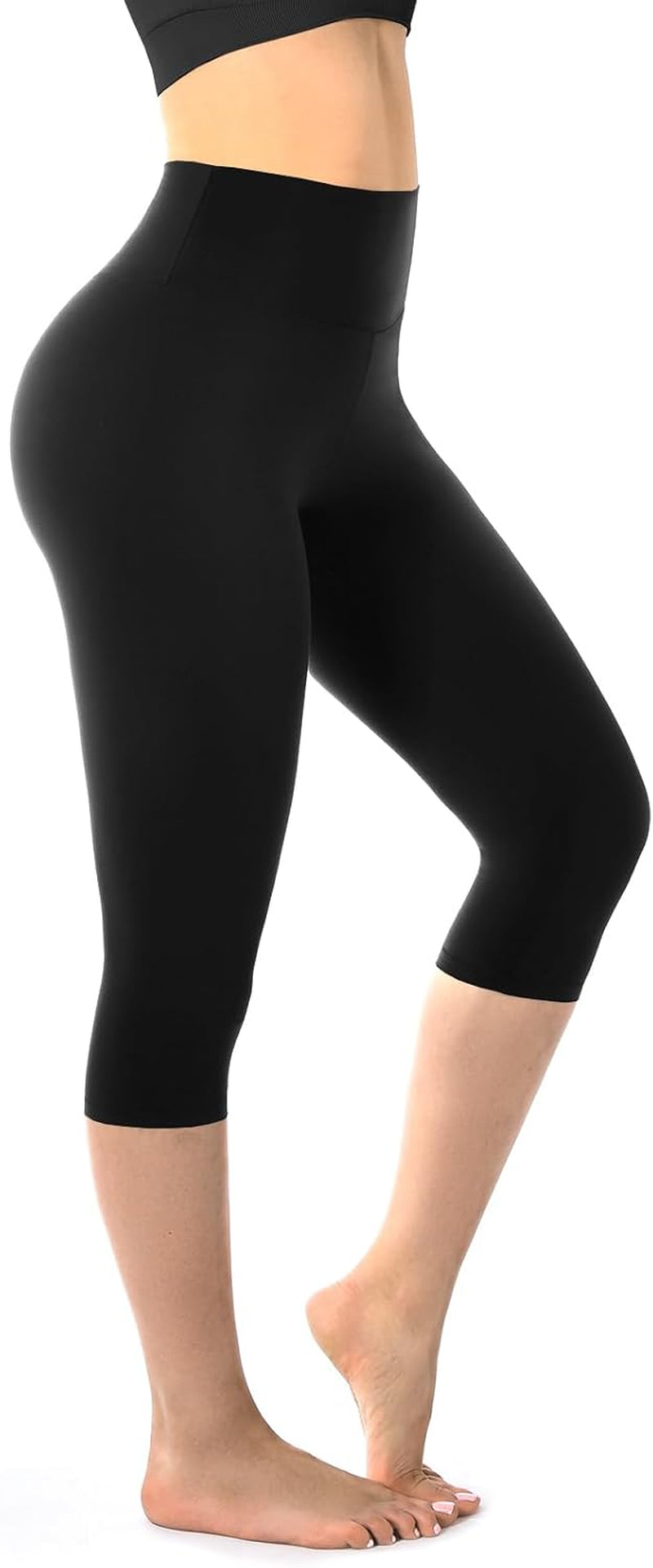 Women's Buttery Soft Capri Leggings | High Waisted Yoga & Gym Pants