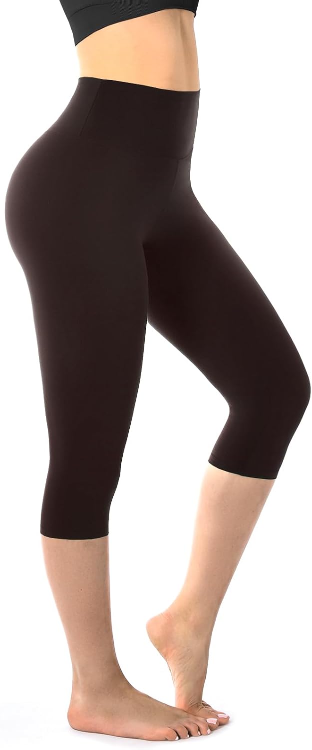 Women's Buttery Soft Capri Leggings | High Waisted Yoga & Gym Pants