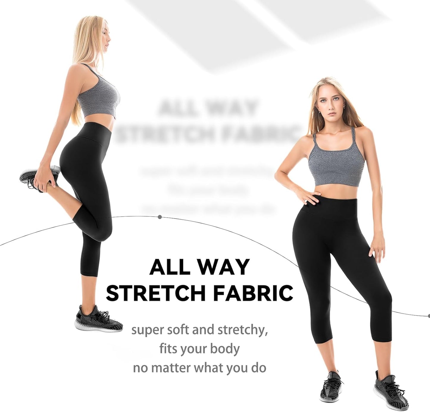 Women's Buttery Soft Capri Leggings | High Waisted Yoga & Gym Pants