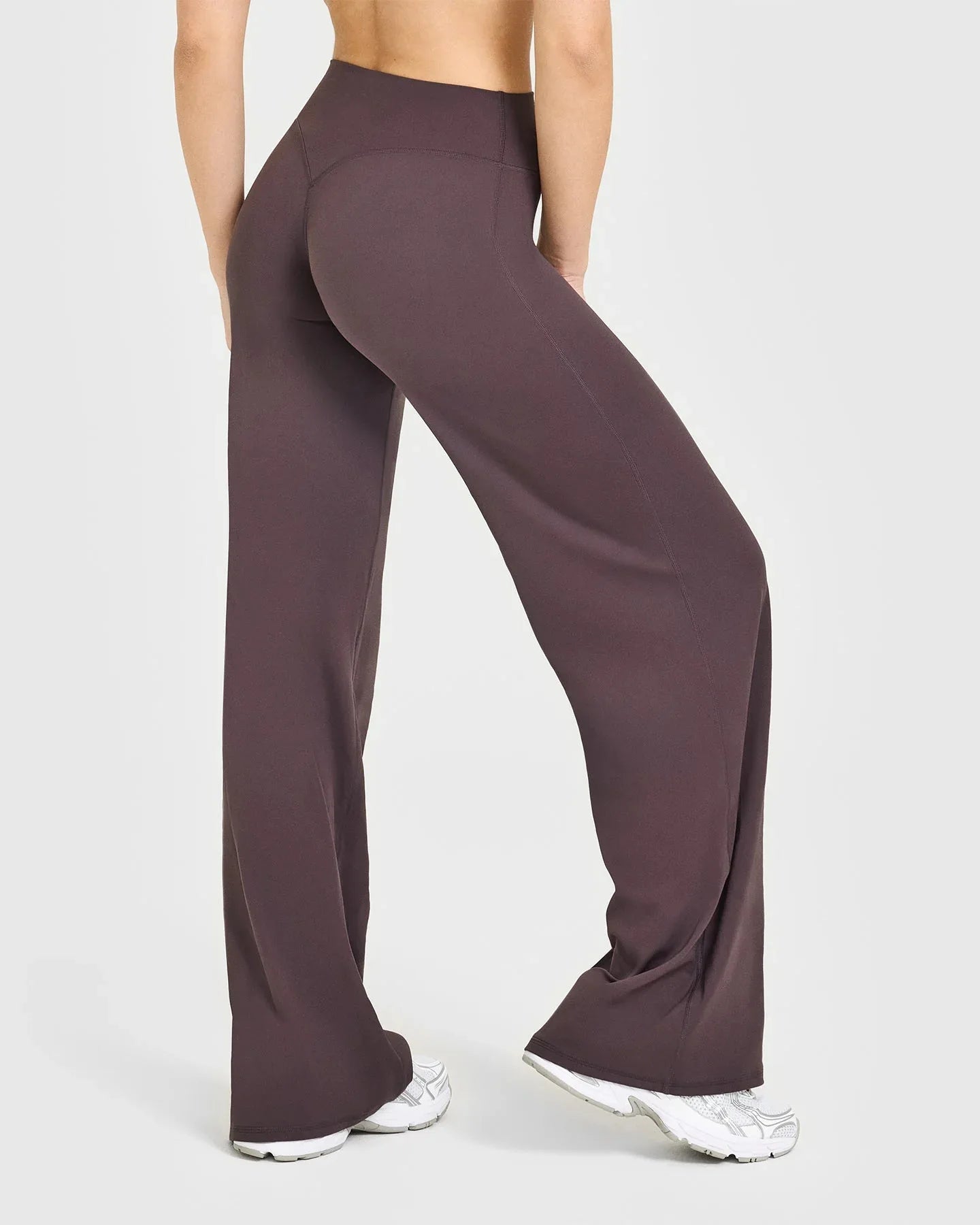 Soft Active Women Yoga Pants Strait-Leg Yoga Pilates Trousers Naked Feel Gym Fitness Peach Hip Outfits Loose Fit Bottoms