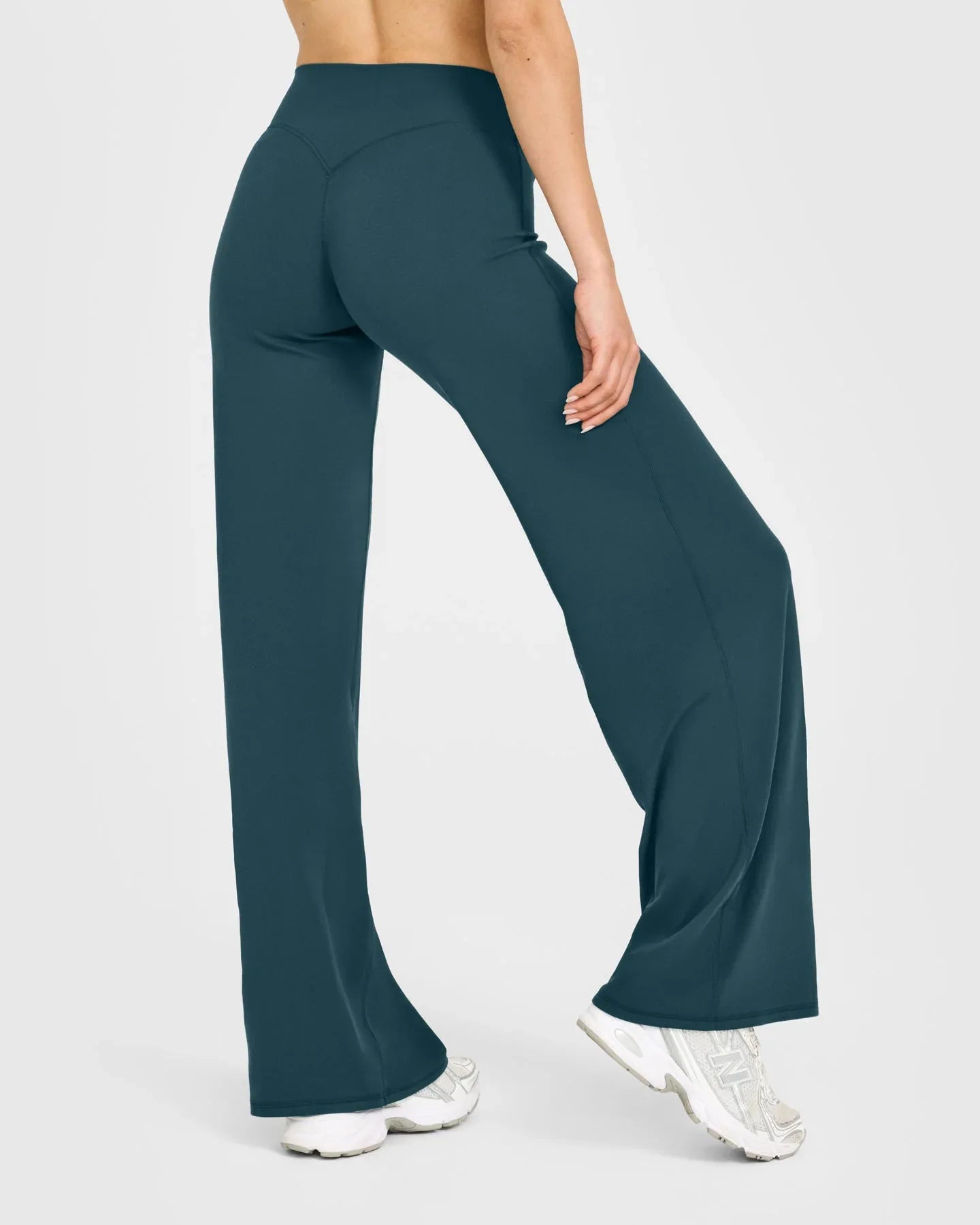 Soft Active Women Yoga Pants Strait-Leg Yoga Pilates Trousers Naked Feel Gym Fitness Peach Hip Outfits Loose Fit Bottoms