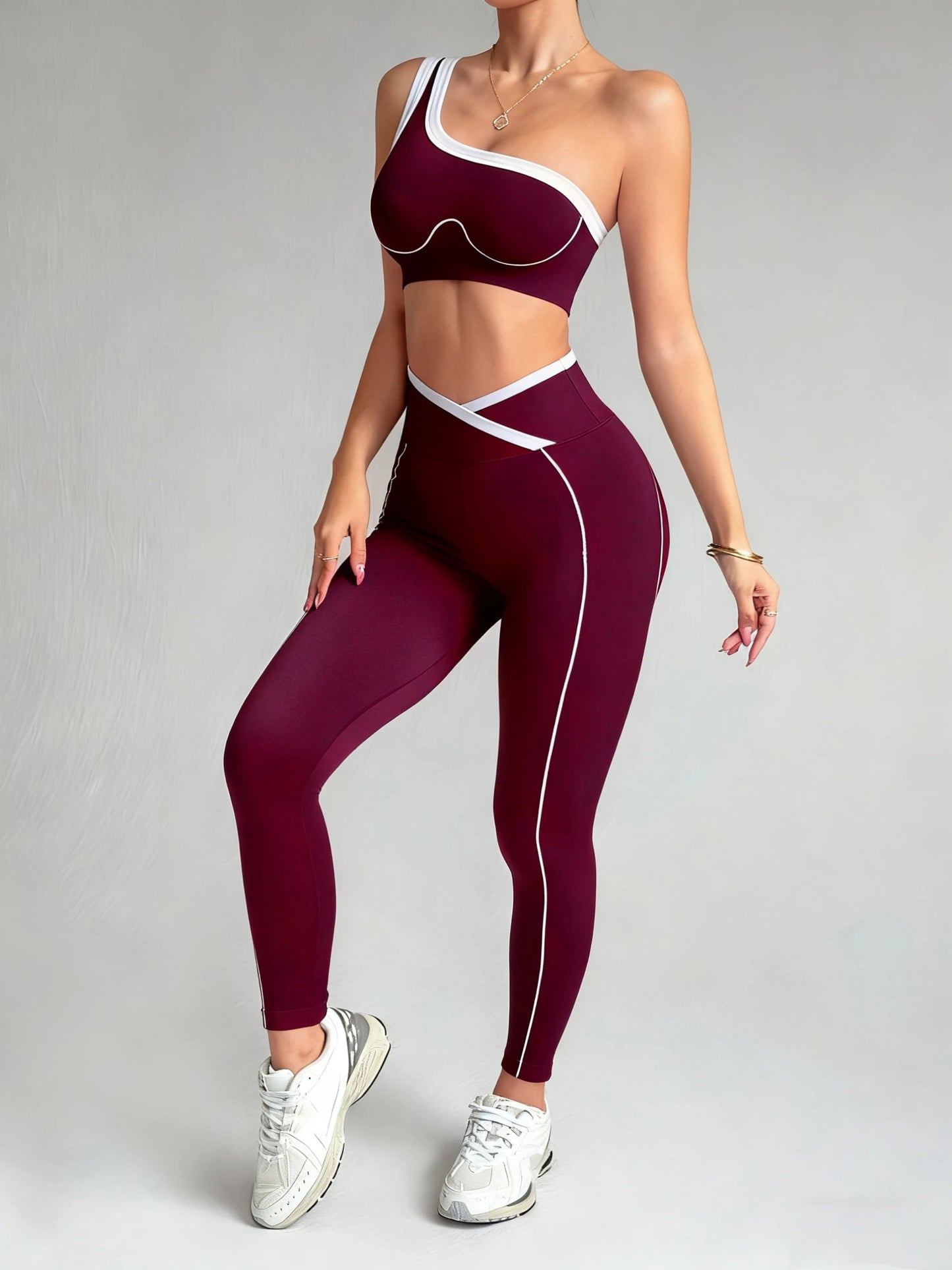 2 Piece set Women's Seamless Yoga Sets Sport Leggings Bra Sportswear 